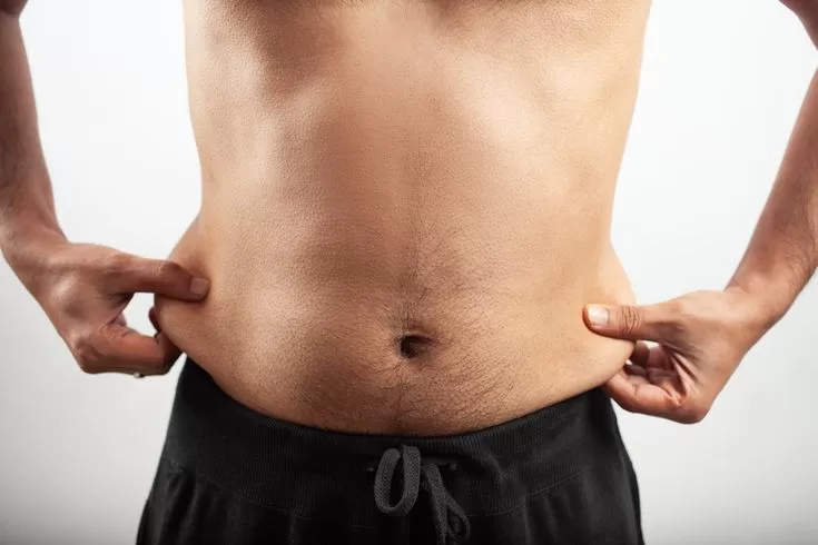 man with belly fat