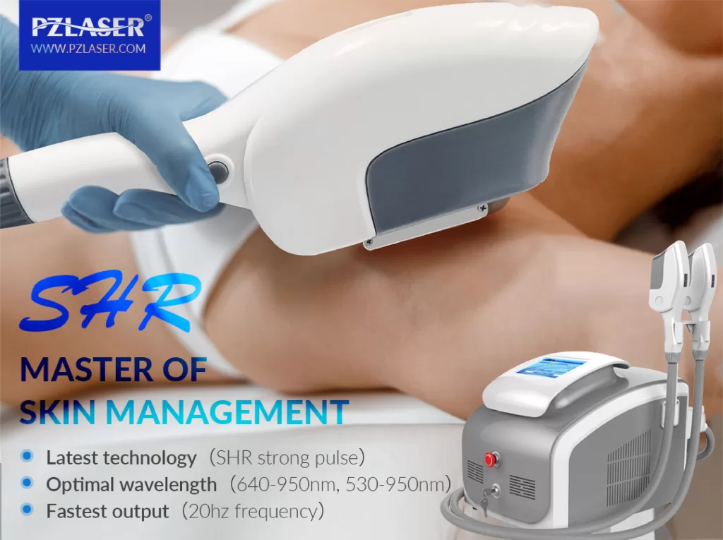 portable OPT SHR hair removal machine