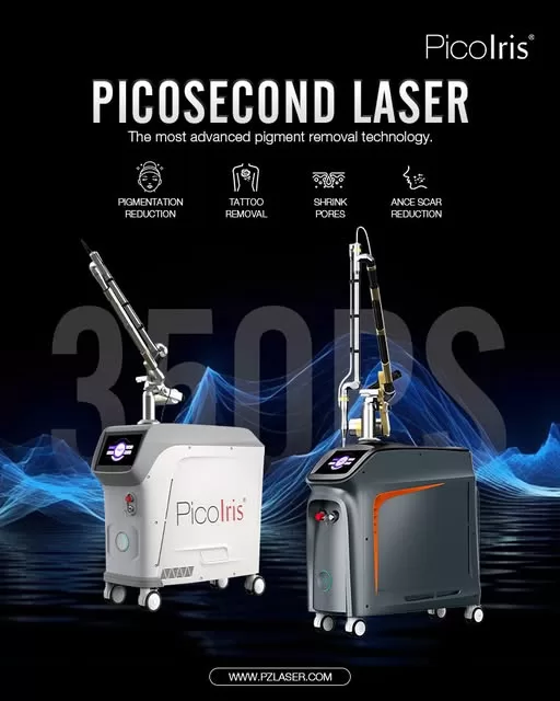 As a new spa, the spa machine equipment must have a picosecond laser for tattoo removal, freckle removal, and scar removal.
