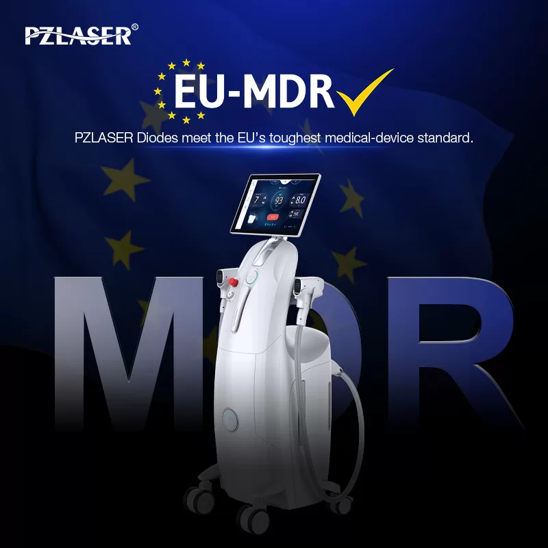 Yes, MDR Achieved! PZLASER has taken the lead in achieving MDR certification for its Diode Laser Hair Removal system