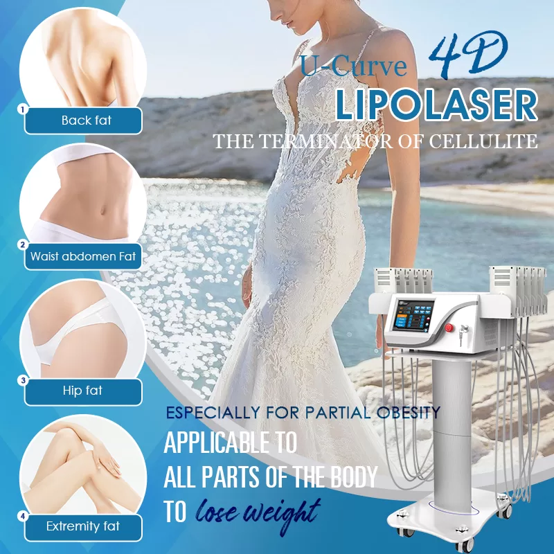 The U-Curve™ 4D Lipo Laser, uses multi-wavelength low-level laser energy to non-invasively target and break down stubborn fat cells.