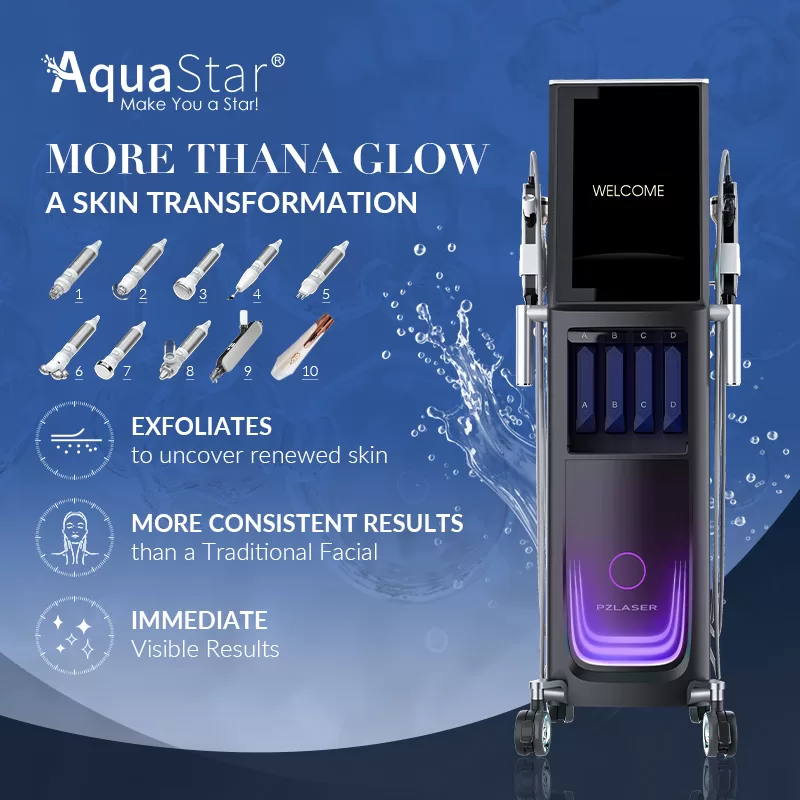 Before moving to aggressive lasers, every client starts with skin health.-Hydro-Facial System